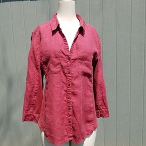 Eileen Fisher long sleeve button down shirt